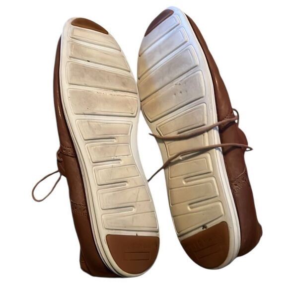 Cole Haan Brown Leather Elegant Brown Leather Oxfords Shoes Size 13 - Picture 5 of 7